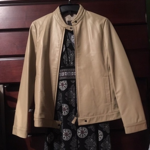 NWT Genuine leather jacket unique boutique